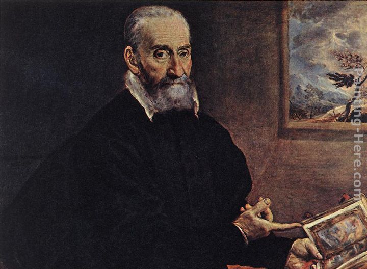 Portrait of Giulio Clovio painting - El Greco Portrait of Giulio Clovio art painting
